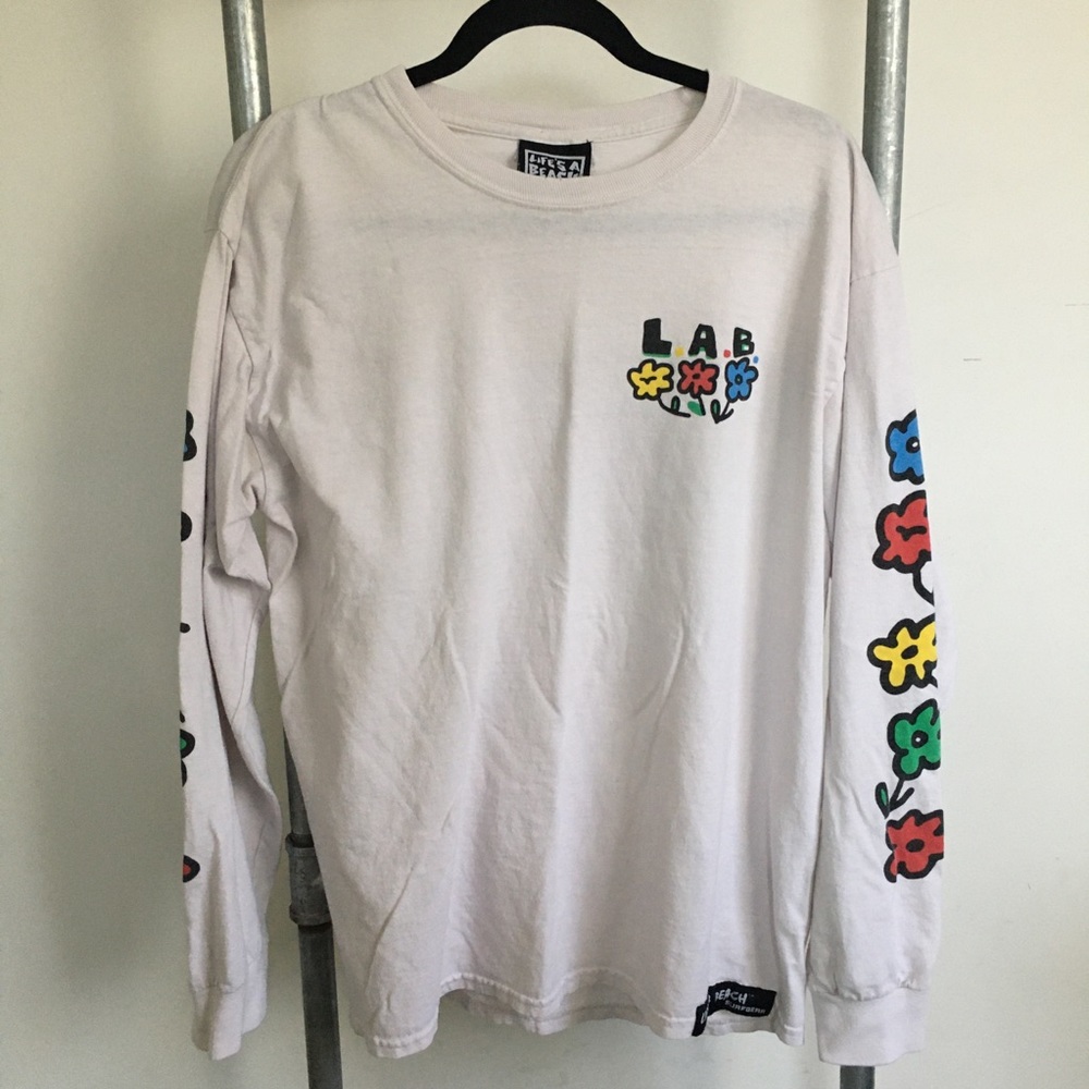 LAB Life’s a Beach Long Sleeve Oversized Tee